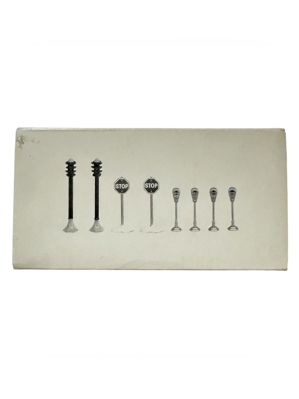 HERITAGE VILLAGE “UTILITIES” SET OF 8 HAND-PAINTED METAL ACCESSORIES
